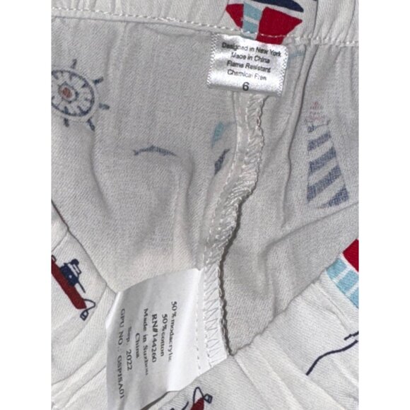 Childrens Petite Plume Nautical Print Pajama Set Size 6 - Picture 6 of 13